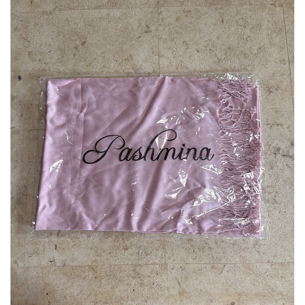 New Women's Pashmina Scarf Shawl Wrap Pink